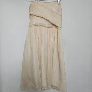 J.Crew Ivory Strapless Dress NWT